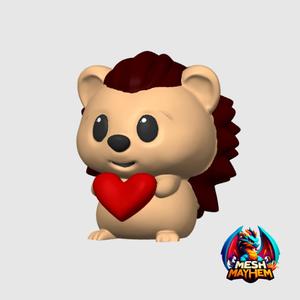 Cute Valentine's Hedgehog