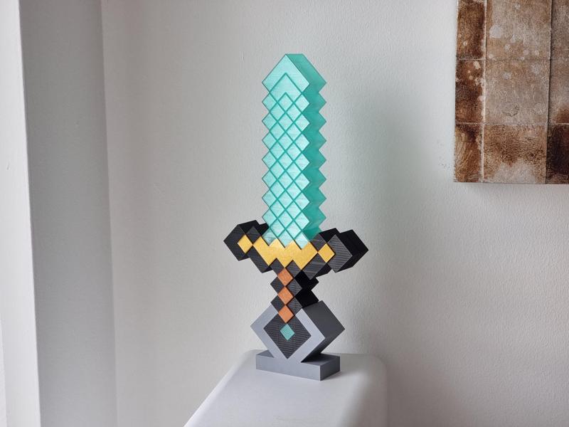 Magic Minecraft Sword (Sculpture / Lamp)
