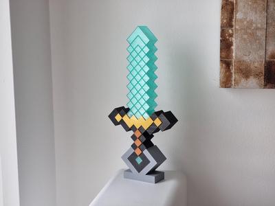 Magic Minecraft Sword (Sculpture / Lamp)