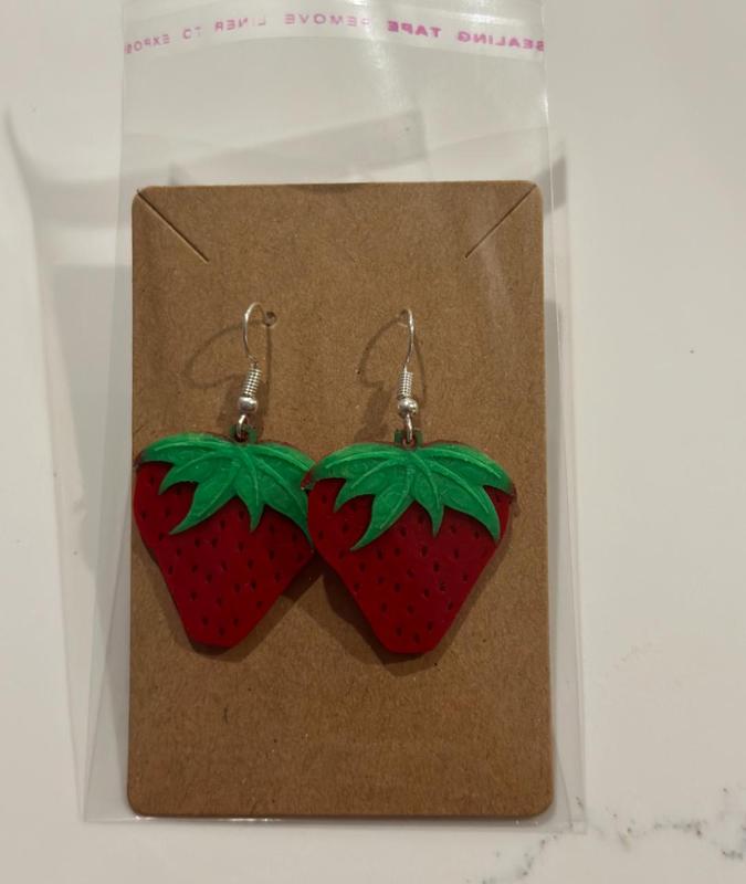 Strawberry earrings