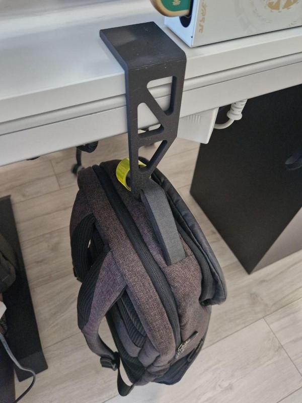 Backpack desk hook