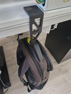 Backpack desk hook