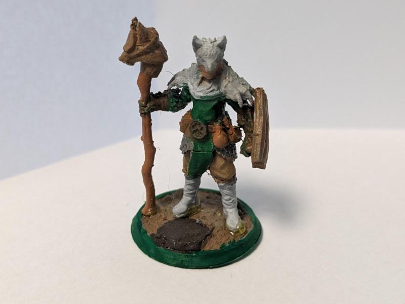 Druid tribesman DnD miniature
