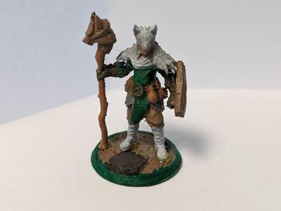 Druid tribesman DnD miniature