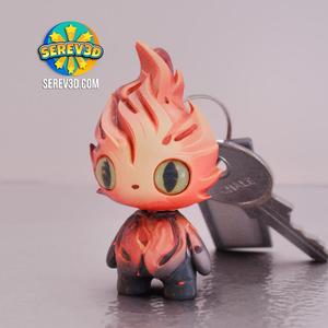 Fire Imp - Fantasy Keychain - 3D print STL and 3MF file