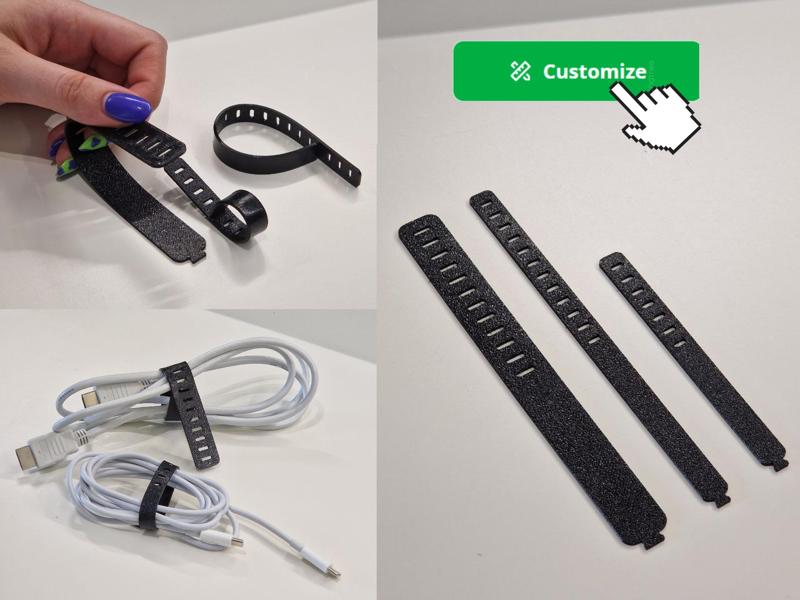 Perfect Parametric Customizable TPU Cable Strap