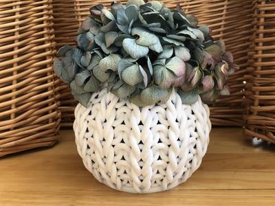 Rib Knit Round Bowl