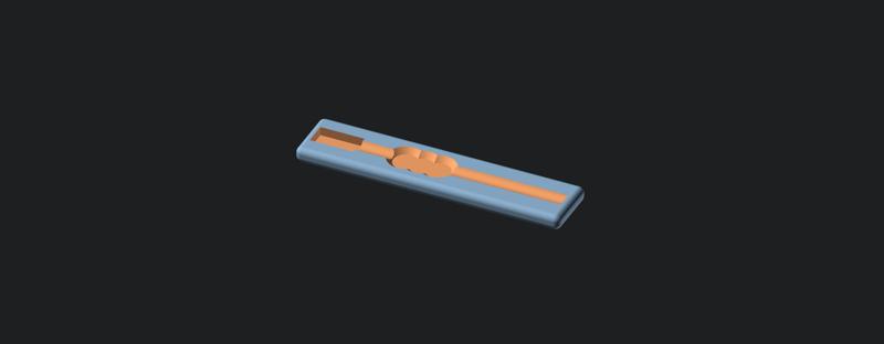 Gridfinity Xacto Knife Tray Insert (1 slot)