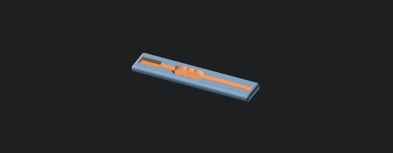 Gridfinity Xacto Knife Tray Insert (1 slot)