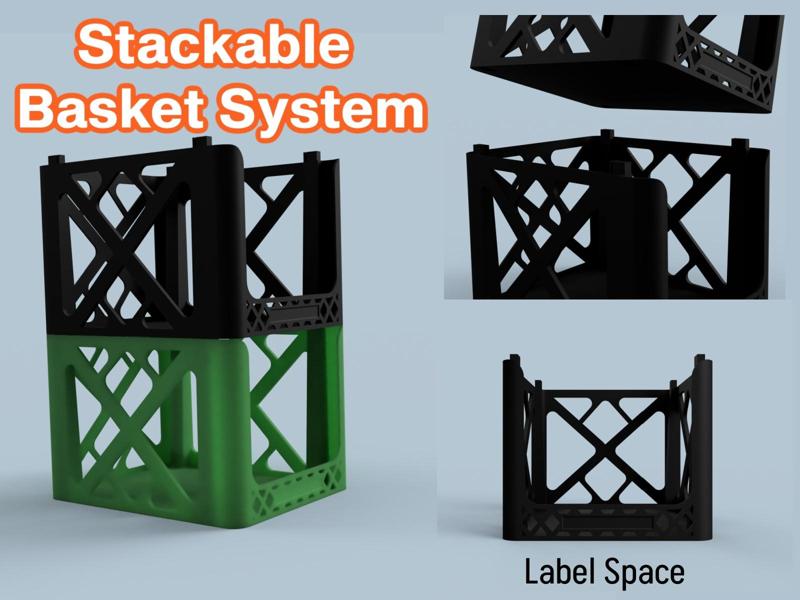 Modular Stacking Basket System