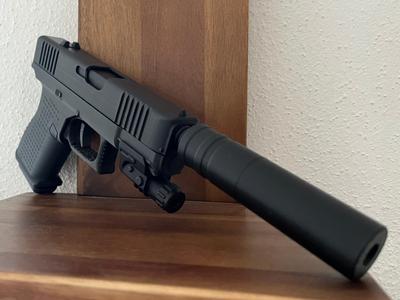 Glock 19 v7 with Silencer movable trigger