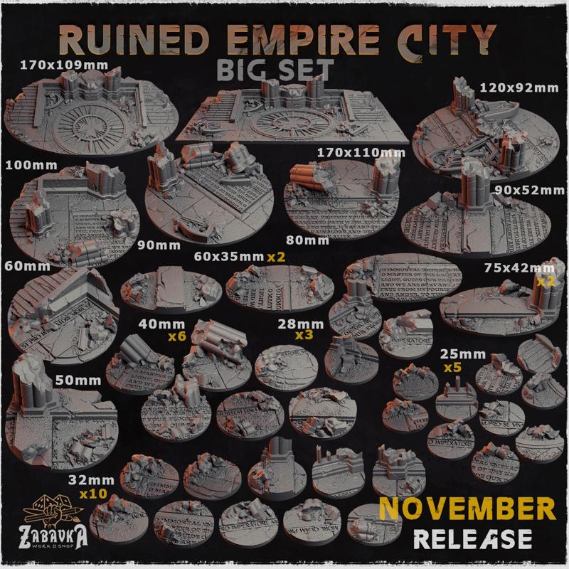 Ruined Empire City - Bases & Toppers (Big Set++)