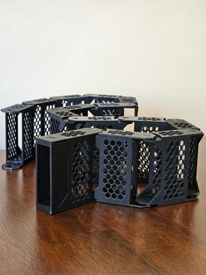 Hex Desk Cable Chain with Mount and End Cap
