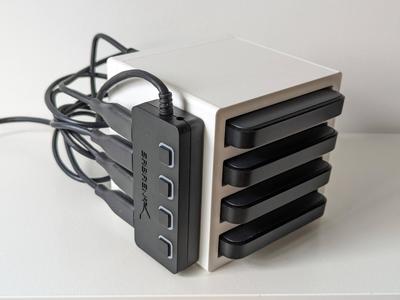 Hard Drive Shelf with USB Hub
