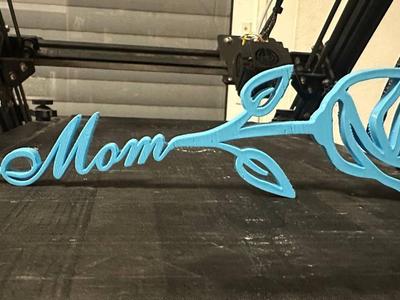 Cursive Flower | Gift For Mom |
