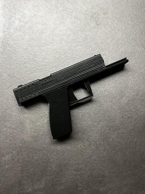 Print in Place Pistol with working slide: YC-923