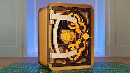 3D Printed Vault with Pin Tumbler Lock