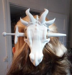 Dragon Skull Hair Pin