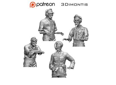 german tank crew skeletons