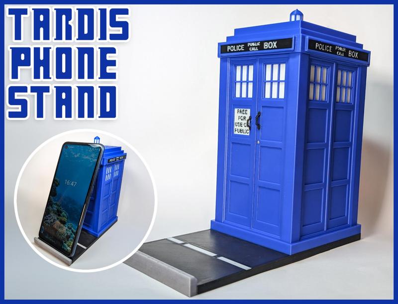 TARDIS Phone Stand