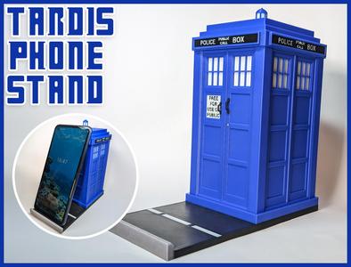 TARDIS Phone Stand