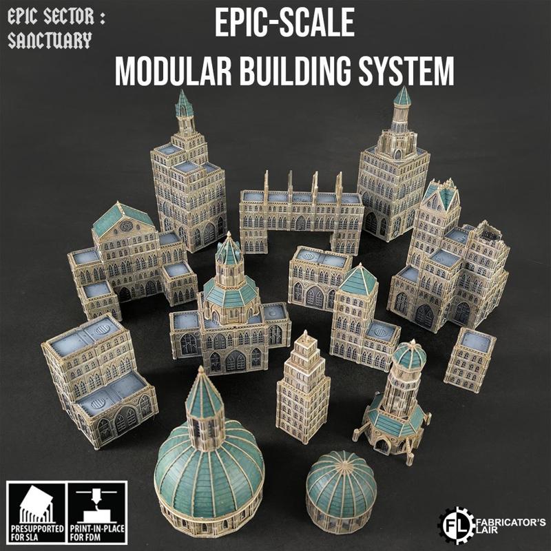Epic-scale Modular Building System - Grimdark Gothic