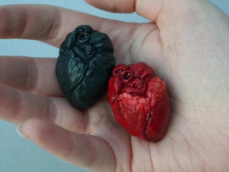 Realistic Heart Keychain 3D Print