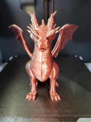 Golden Dragon Figure