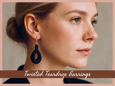 Twisted Teardrop Earrings