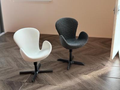 1:12 Scale Miniature Dollhouse Chair 手办椅
