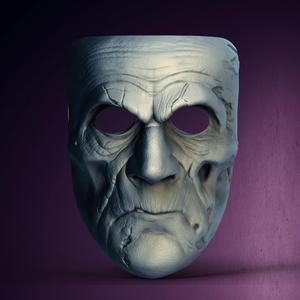 Zombie Spooky Mask - STL Format 3D Printable Ready File