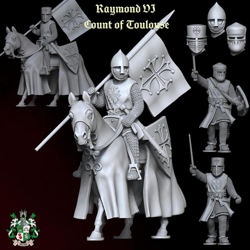 Raymond VI, Count of Toulouse (Over 24 Variants - Partially Modular Multipart-Kit)