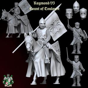 Raymond VI, Count of Toulouse (Over 24 Variants - Partially Modular Multipart-Kit)