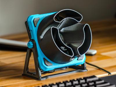 Portable USB PC desk Fan blower stand mount 120mm