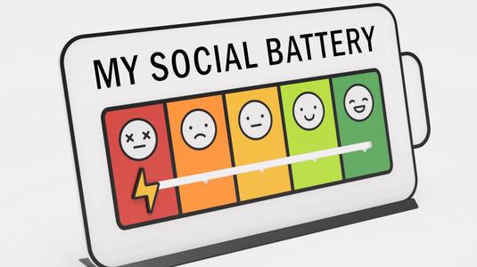 My Social Battery Desk Stand