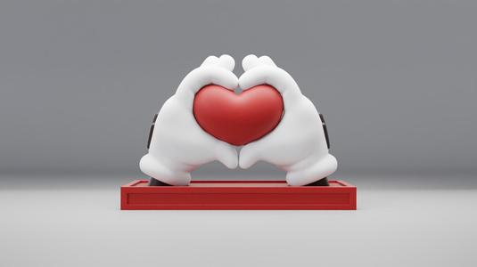 Mickey hands - heart symbol