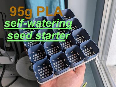 Self-watering Seed Starter filament efficient