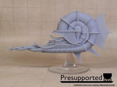 Illithid Nautiloid Miniature Mind Flayer Spelljammer Ship from DnD