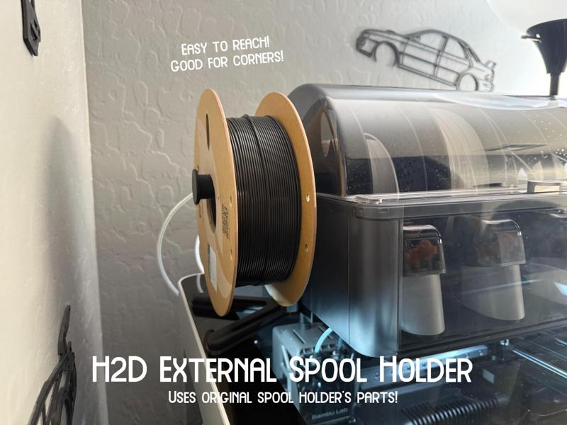 H2D External Spool Holder | Poor Man's Second AMS