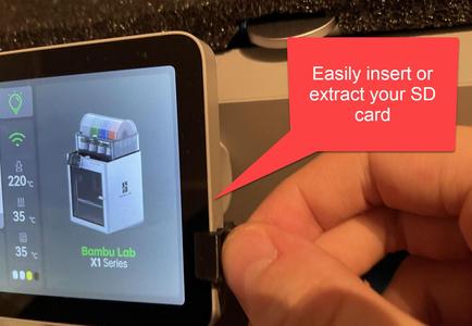 Bambu Lab X1(C) SD card extraction/insertion tool