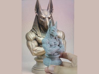 Beerus Dragon Ball Bust Life-Size 比鲁斯 3D Model