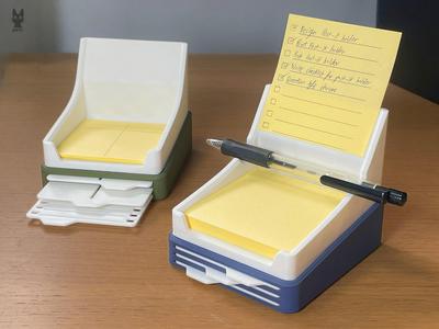 Sticky Note Holder with Stencils