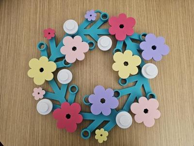 Big Spring Flowers Lego Wreath