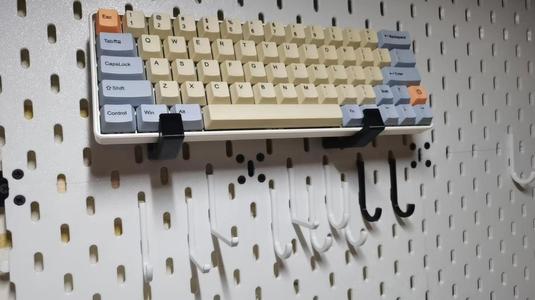 IKEA Skadis Keyboard bracket 30mm  IKEA Pegboard 30mm Keyboard Bracket