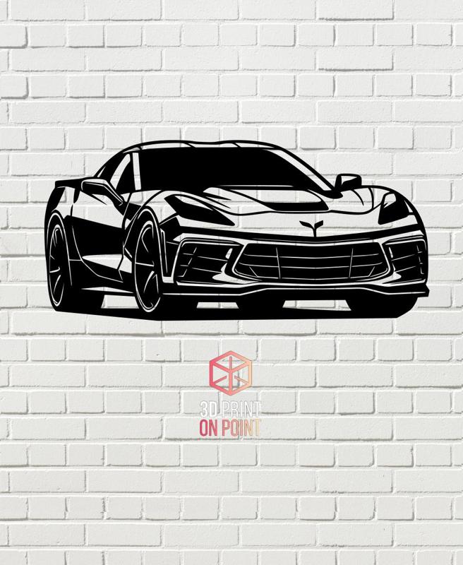 CORVETTE C7R - 2D WALL ART #2