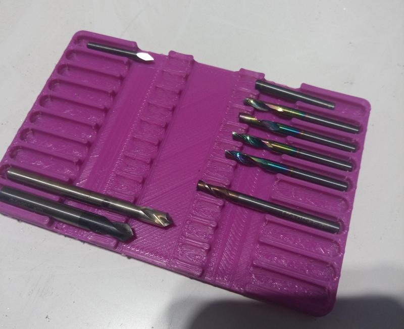 Gridfinity endmill tray (20 slots, 2x3)