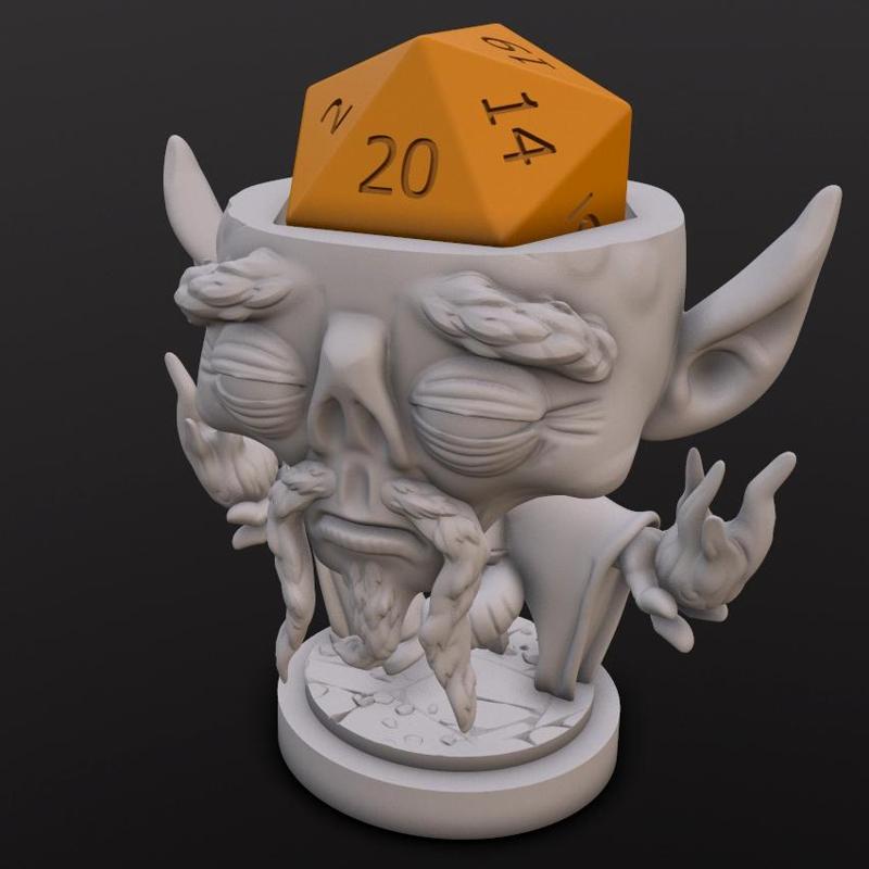 Githzerai Monk Dice Head