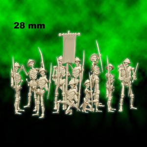 Skeleton bowmen - 28mm for wargame