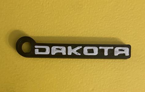 Dodge Dakota logo keychain