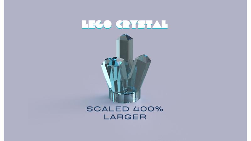 400% Larger LEGO Crystal